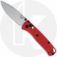 Benchmade Mini Bugout 533-04 EDC Knife - Satin S30V - Mesa Red Grivory - USA Made