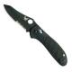 Benchmade Knives Benchmade Griptilian, Black Part Serrated, BM-550SBKHG