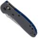 Benchmade G10 Griptilian 551-1 Knife Mel Pardue EDC Drop Point Gray and Blue G10