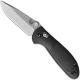 Benchmade 556 Mini Griptilian S30V Satin Drop Point, Black GFN AXIS Lock Folder USA Made