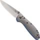 Benchmade G10 Mini Griptilian 556-1 Knife Mel Pardue EDC Drop Point Gray and Blue G10