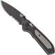 Benchmade Freek 560SBK Knife EDC Part Serrated Black Drop Point AXIS Lock Folder Dual Durometer Handle