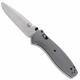 Benchmade Barrage 580-2 Knife - Warren Osborne - Satin S30V Drop Point - Cool Gray G10 - AXIS Assist - USA Made