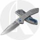 Benchmade Narrows 748 Knife - M390 Drop Point - Blue Hardware - Gray Titanium - USA Made