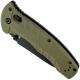 Benchmade 980SBK Turret Knife Part Serrated Black Drop Point, Olive Drab G10 AXIS Lock Folder USA Made