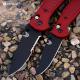 MODIFIED Benchmade Mini Griptilian 556BKSN - Black Blade - Blood Rit Dye Handle