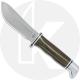 Buck Skinner Pro 0103GRS1 - Satin S35VN Skinner Fixed Blade - Green Canvas Micarta - Made in USA