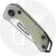 Buck 417 Budgie Knife 0417GRS - Compact EDC - Satin S35VN Drop Point - Green Natural G10 / Stainless Steel - Frame Lock - USA Ma