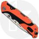 Buck Large Folding Pursuit Pro 0659ORS - S35VN Drop Point - Black GFN and Orange Versaflex Handle - Made in USA