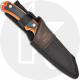 Buck Alpha Guide Select 663ORS Fixed Blade Knife - Stonewash 420HC Drop Point - Orange/Black GFN Handle - Black Nylon Sheath - U