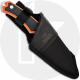 Buck Alpha Hunter Select 664ORS Fixed Blade Knife - Stonewash 420HC Drop Point - Orange/Black GFN - Black Nylon Sheath - USA Mad