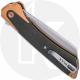 Buck HiLine XL 0263CPS1 Knife - Stonewashed Cleaver - Copper Aluminum/Black Micarta Onlay - Flipper