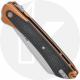 Buck HiLine XL 0263CPS1 Knife - Stonewashed Cleaver - Copper Aluminum/Black Micarta Onlay - Flipper
