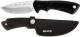 Buck Small BuckLite Max II Knife 0684BKS - Drop Point Fixed Blade - Black Rubber Handle - Made in USA