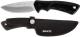 Buck Large BuckLite Max II Knife 0685BKS - Drop Point Fixed Blade - Black Rubber Handle - Made in USA
