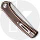 CIVIVI Mini Asticus Knife C19026B-1 - Satin Drop Point - Black Hand Rubbed Copper - Liner Lock Flipper Folder