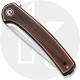 CIVIVI Mini Asticus Knife C19026B-1 - Satin Drop Point - Black Hand Rubbed Copper - Liner Lock Flipper Folder