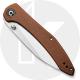 CIVIVI Hadros Knife C20004-2 - Value Price EDC - Satin Wharncliffe - Brown Micarta - Liner Lock Folder