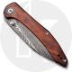 CIVIVI Hadros Knife C20004-DS1 - Black Hand Rubbed Damascus Wharncliffe - Cuibourtia Wood - Liner Lock Folder