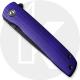 CIVIVI Bo C20009B-5 - Black Stonewash Nitro-V - Purple G10 - Liner Lock Flipper Folder