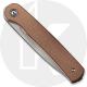 CIVIVI Stylum Knife C20010B-A - Value Price EDC - Gray Stonewash Drop Point - Brown Micarta - Slip Joint - Front Flipper Folder