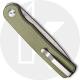 CIVIVI Stylum Knife C20010B-B - Value Price EDC - Gray Stonewash Drop Point - Olive Micarta - Slip Joint - Front Flipper Folder