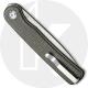 CIVIVI Stylum Knife C20010B-C - Value Price EDC - Gray Stonewash Drop Point - Dark Green Micarta - Slip Joint - Front Flipper Fo