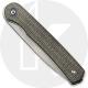 CIVIVI Stylum Knife C20010B-C - Value Price EDC - Gray Stonewash Drop Point - Dark Green Micarta - Slip Joint - Front Flipper Fo