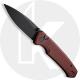 CIVIVI Altus C20076-2 - Black Stonewash Nitro-V - Burgundy G10 - Button Lock Folder