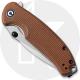 CIVIVI Pintail C2020A - Satin S35VN Drop Point - Brown Micarta - Liner Lock Flipper Folder