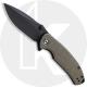 CIVIVI Pintail C2020C - Black Stonewash S35VN Drop Point - Dark Green Micarta - Liner Lock Flipper Folder