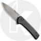 CIVIVI Conspirator C21006-1 - Gray Stonewash Nitro-V - Black Micarta - Button Lock Flipper Folder