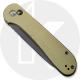 CIVIVI Button Lock Elementum C2103B - Black Stonewash 14C28N - Olive Micarta - Manual Action - Button Lock Folder