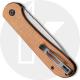 CIVIVI Button Lock Elementum C2103D - Gray Stonewash 14C28N - Brown Micarta - Manual Action - Button Lock Folder