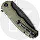 CIVIVI Praxis Knife C803F - Value Price EDC - Black Stonewash Drop Point - OD Green G10 - Liner Lock Flipper Folder