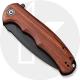 CIVIVI Praxis Knife C803H - Value Price EDC - Black Stonewash Drop Point - Cuibourtia Wood - Liner Lock Flipper Folder