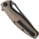 CIVIVI Wyvern Knife C902F - Black Stonewash D2 Drop Point - Tan FRN - Liner Lock Flipper Folder