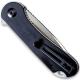 CIVIVI Elementum Knife C907D - Satin D2 Drop Point - Black Ebony Wood - Liner Lock Flipper Folder