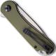CIVIVI Elementum Knife C907E - Satin D2 Drop Point - Green G10 - Liner Lock Flipper Folder