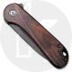 CIVIVI Elementum C907W - Black Stonewash D2 - Black Ebony Wood - Liner Lock - Flipper Folder