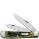 Case Trapper Knife, Green Apple Bone, CA-10281
