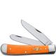 Case Trapper Knife, Smooth Persimmon Orange Bone, CA-10310