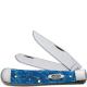 Case Trapper Knife, Blue Sparkle Kirinite, CA-13530