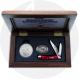 Case 2001 Silver Eagle Commerative Set - 6220SSM Peanut - Jigged Dark Red Bone - Discontinued - BNIB