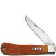 Case Back Pocket Knife, Persimmon Orange Bone, CA-16062