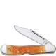 Case CopperLock Knife, Carved Persimmon Orange Bone, CA-22085