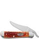Case RussLock Knife, Pocket Worn Whiskey Bone CV, CA-23002