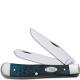 Case Trapper Knife, Pacific Blue Bone, CA-26010