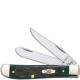 Case Mini Trapper Knife, Hunter Green Bone, CA-32113