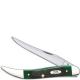 Case Medium Texas Toothpick Knife, Hunter Green Bone, CA-32115